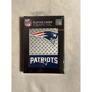 New England Patriots Playing Cards Deck Of 52 Poker Black Jack NFL